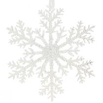 Article Décoration flocon de neige cristal de glace à suspendre 18×20cm 4pcs