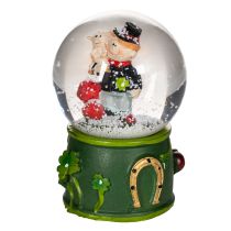 Article Boule à neige porte-bonheur avec figurine de ramoneur, 4 cm, 3 pièces