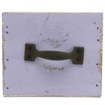 Article Tiroir Shabby Chic Deco Bois Violet Spring Deco 12.5×12.5×10cm