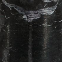 Article Bougies noires bougies piliers couleur unie 70x100mm 4 pcs