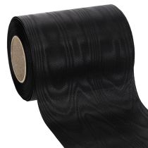 Article Ruban noir pour couronne, 125 mm, 25 m - Ruban de deuil élégant pour l'art floral et la décoration, ruban en acétate