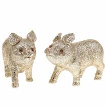 Champagne Paillettes Décoratives 10cm 8pcs