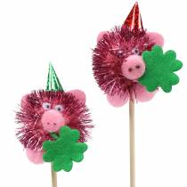 Bouchon décoratif cochon porte-bonheur 8pcs