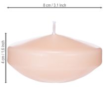Article Bougie flottante, idéale pour les bassins décoratifs et les vasques, 8 cm, lot de 8.