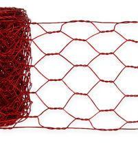 Tresse hexagonale 50mm 5m rouge