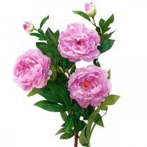 Article Fleur en soie pivoine artificielle rose violet 135cm