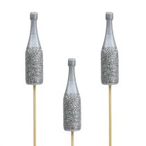 Article Bouchon pour bouteille de champagne 7cm avec mica L30cm 8 pcs