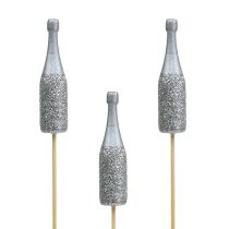 Bouchon de bouteille de champagne 7cm avec mica L30cm 8pcs