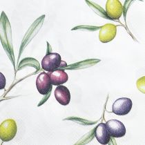 Article Serviettes aux olives décoration de table d&#39;été 33x33cm 20pcs