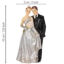 Article Couple pour les noces d'argent (10 cm)