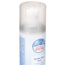 Article Spray neige argenté à paillettes pour fenêtres et décoration hivernale 150 ml