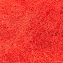 Article Fibre de sisal rouge naturelle, fibre artisanale, fibre de sisal 300 g