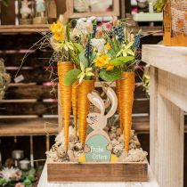 Vase sisal pointu orange Ø1.5cm L15cm 20p
