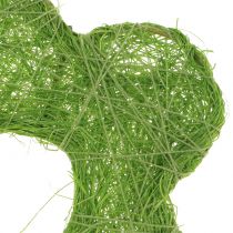 Article Fleur en sisal verte Ø 7,5 cm 25 p.