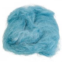 Herbe de sisal pour l&#39;artisanat, matériel artisanal, matériau naturel turquoise 300g