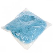 Article Herbe de sisal pour l'artisanat, matériel artisanal, matériau naturel turquoise 300g