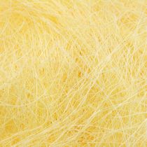 Herbe de sisal pour l&#39;artisanat, matériel artisanal, matériau naturel jaune 300g
