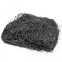 Article Herbe de sisal pour l&#39;artisanat, matériel artisanal, matériau naturel gris 300g