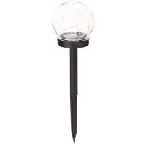 Article Lampe de jardin, globe lumineux avec piquet de terre pour éclairage extérieur, 36 cm, lot de 4