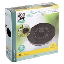 Article Fontaine solaire Ø16cm noire 5 buses