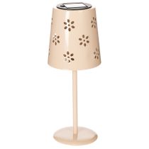 Article Lampe de table à motif floral, solaire, pour un éclairage romantique de jardin, 28 cm