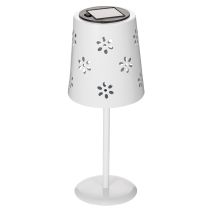 Article Lampe solaire de table à motif floral pour éclairer un balcon, une terrasse ou un jardin, 28 cm