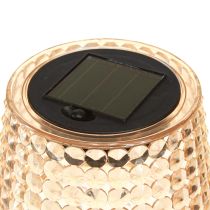 Article Lampes de table solaires LED avec minuterie marron clair H25cm 3pcs