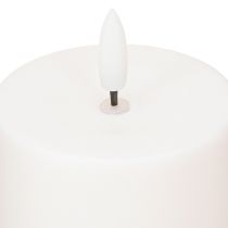 Article Bougie Solaire Bougie LED avec Minuterie Blanc Blanc Chaud Ø7cm H12.5cm