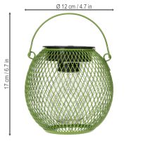 Article Lanterne solaire ronde à LED, idéale pour le jardin ou la terrasse, éclairage d'ambiance, 12 cm