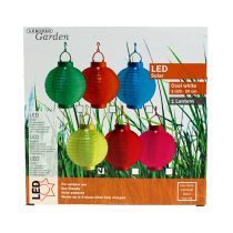 Article Lampion LED avec solaire 20cm jaune