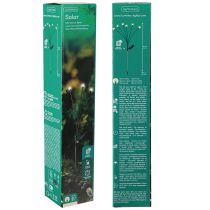 Article Lampes solaires LED d'extérieur sur bâton, blanc chaud, 70 cm, lot de 3