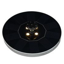 Article Pompe solaire pour bassins de jardin, élément décoratif flottant avec LED, 16 cm