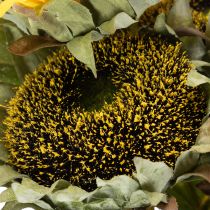 Article Tournesol artificiel avec feuilles et fleurs réalistes, 58 cm, lot de 3