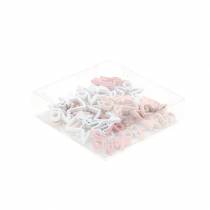 Article Décoration à disperser ange rose/blanc 24 pcs