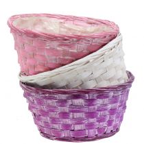 Article Bol à chips rond violet / blanc / rose Ø19cm 8pcs