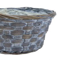 Article Bac à copeaux panier à plantes rond Ø20cm blanc/gris/marron 8 pcs