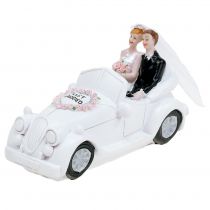 Tirelire voiture de mariés 14,5 cm