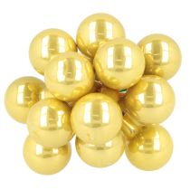 Article Mini boules de Noël sur fil de fer, baies miroir, finition brillante, 20 mm, lot de 140.
