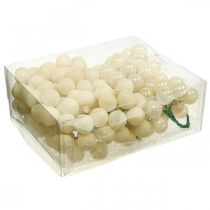 Article Mini boules de Noël crème mix mat/brillant Ø20mm 140 pcs
