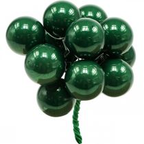 Article Mini boules de Noël sur fil Ø25mm verre vert 140p