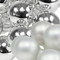 Article Baies miroir 25mm argent mix 140 pcs