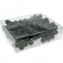 Article Mini boules de Noël sur fil verre noir Ø25mm 140 pcs