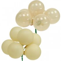 Article Mini boules de Noël crème mix mat/brillant Ø40mm 32 pcs