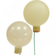 Article Mini boules de Noël crème mix mat/brillant Ø40mm 32 pcs