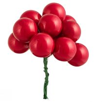 Article Boules de Noël en verre baies miroir rouge Ø25mm 140 pcs