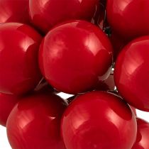 Article Boules de Noël en verre baies miroir rouge Ø25mm 140 pcs