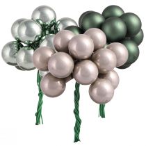 Article Baies Miroir Vert Perle Gris Ø20mm 140 pièces