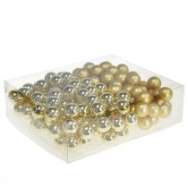 Article Mini boules de sapin de Noël baies miroir en verre Ø20mm 140 pcs