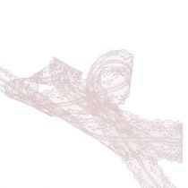 Dentelle vieux rose 40mm 20m