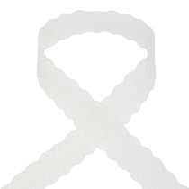 Ruban dentelle ruban cadeau crème ruban décoratif 28mm 20m